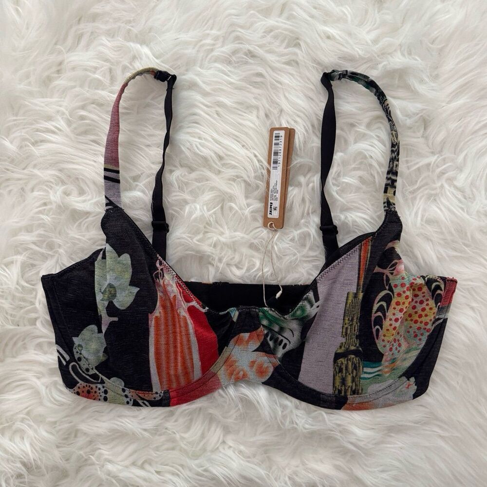 Skims Summer Mesh Unlined Demi Bra Neon Orchid Size 36DD